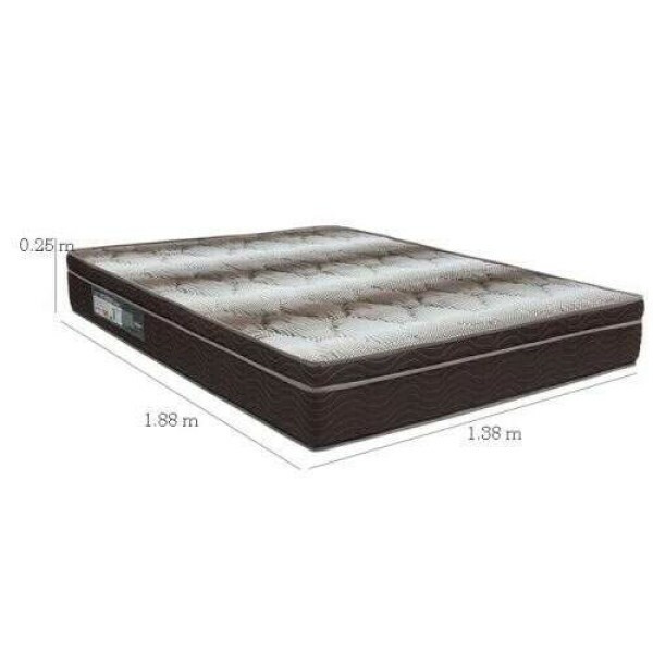 Box Casal Bipartida Sued Marrom N. Sonho + Colcho Casal Ortopdico Light 138x188x25 - Ortobom