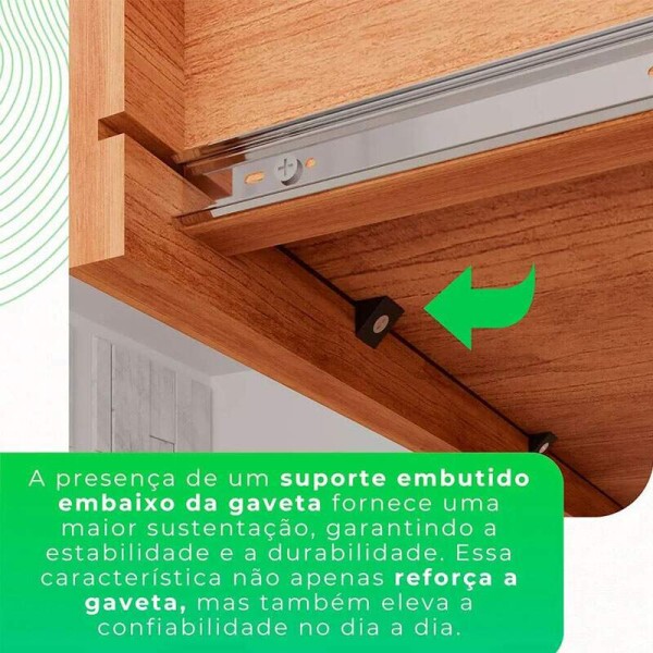 Roupeiro Solteiro Recife Cinamomo/Off 4 Portas 2 Gavetas C/Ps Larg. 1.21m - Sallto