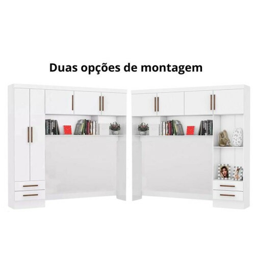 Modulado 4 Portas 2 Gavetas Branco Larg. 2.04m - Carioca