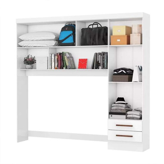 Modulado 2,04m Branco 4 Portas 2 Gavetas - Carioca