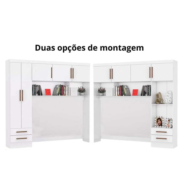 Modulado 4 Portas 2 Gavetas Branco Larg. 2.04m - Carioca