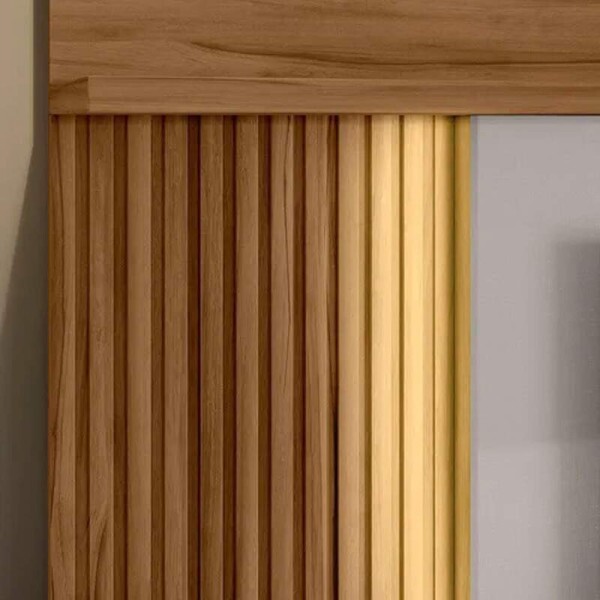 Home NT 1295 Larg. 1.83m Freij/Off C/ Detalhe Ripado para TV at 60\\\" - Notvel