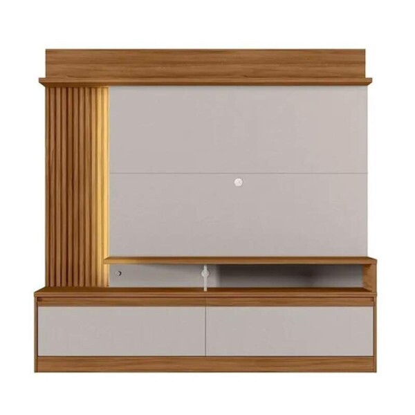 Home NT 1295 Larg. 1.83m Freij/Off C/ Detalhe Ripado para TV at 60\\\" - Notvel