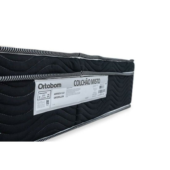 Colcho Casal Ortopdico EPS Airtech 150 Ortopillow 138x188x28 Ortobom | Suporta at 240kg
