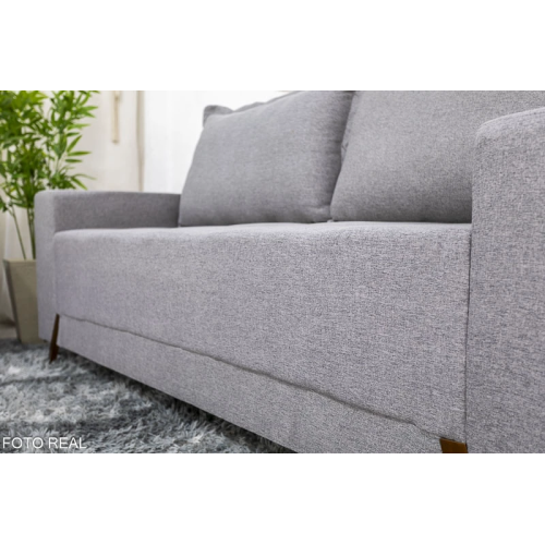 Sof 2 lugares 8100 1.55m Linho Cinza 27