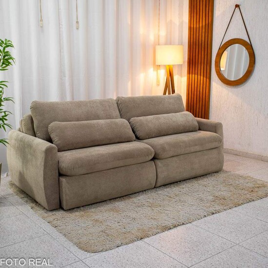 Sof Retrtil Amaranto Premium 2.30m Bege 06 - Sem Caixa