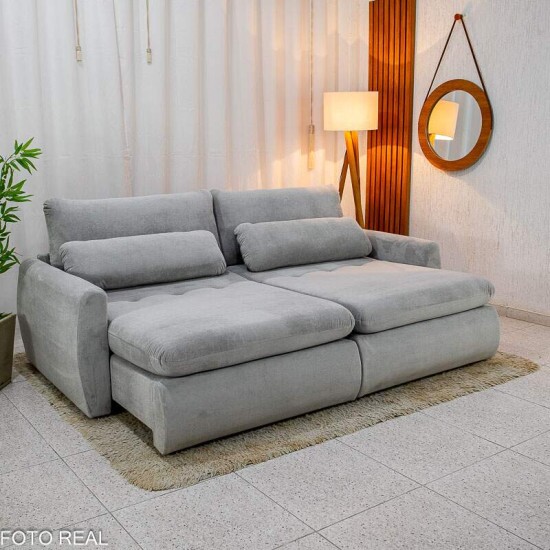 Sof Retrtil Amaranto Premium 2.30m Prata 04 - Sem Caixa