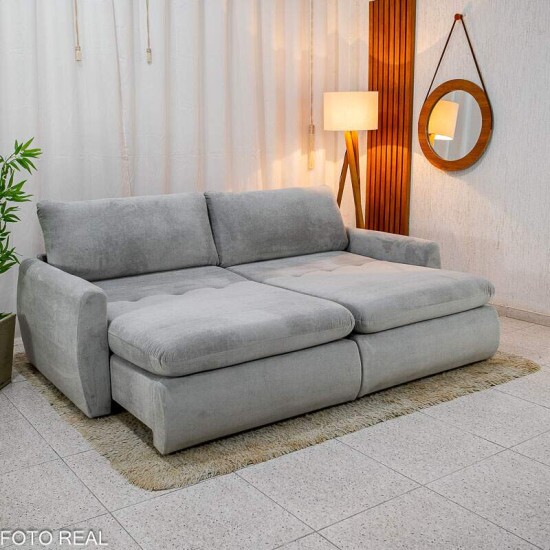 Sof Retrtil Amaranto Premium 2.30m Prata 04 - Sem Caixa