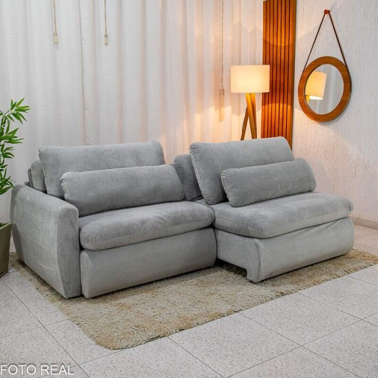 Sof Retrtil Amaranto Premium 2.30m Prata 04 - Sem Caixa