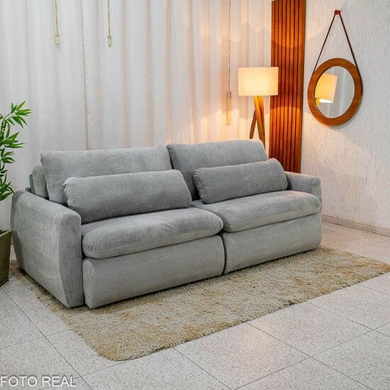 Sof Retrtil Amaranto Premium 2.30m Prata 04 - Sem Caixa