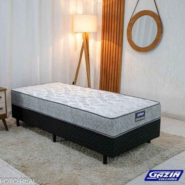 UniBox Solteiro Supreme Natural D28 88x188x53 Cinza - Gazin