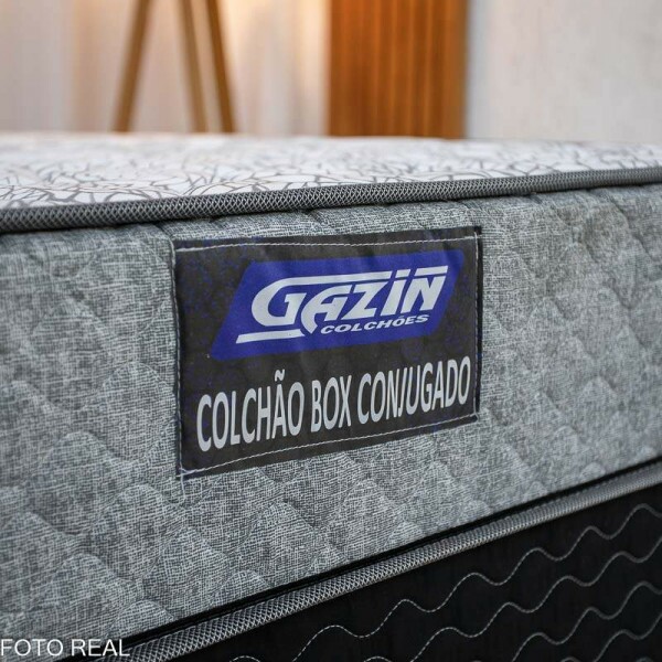 UniBox Solteiro Supreme Natural D28 88x188x53 Cinza - Gazin