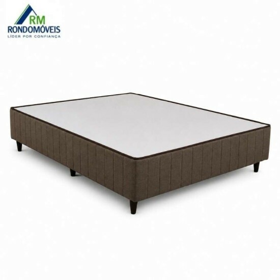 Colch�o Casal Molas Ensacadas Pocket Premium Plus Rondom�veis + Base Box Casal Rondopremium Rondom�veis - 138x188x70