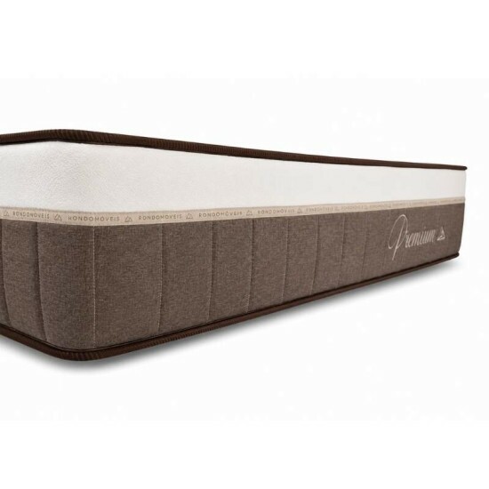 Colch�o Casal Molas Ensacadas Pocket Premium Plus Rondom�veis + Base Box Casal Rondopremium Rondom�veis - 138x188x70