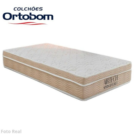 Colcho Solteiro Airtech Springpocket Molas Ensacadas 88x188x25 - Ortobom