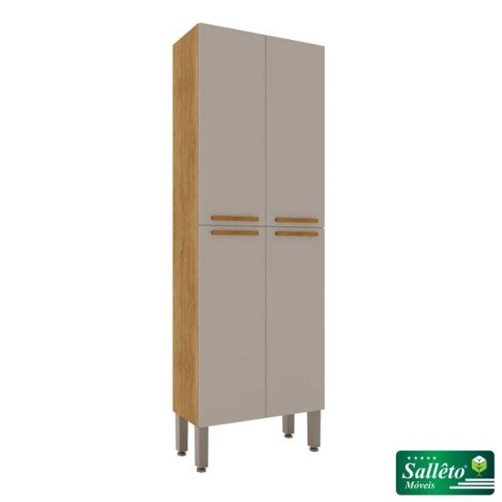 Cozinha 3 Pe�as Madri Cinamomo/Off: Balc�o + Paneleiro + A�reo - Sall�to
