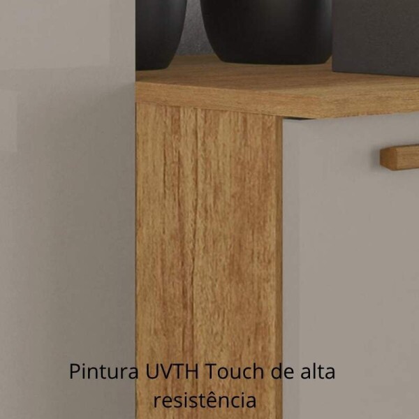 Cozinha Completa Madri Balco + Paneleiro e Areo Cinamomo/Off - Sallto