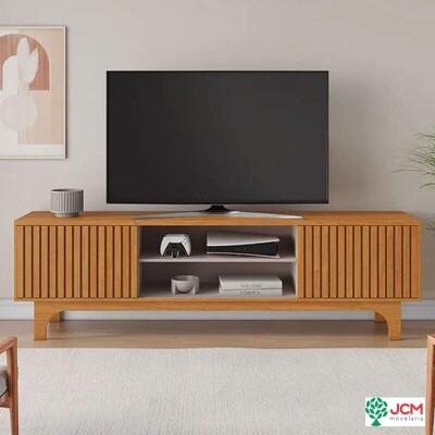 Rack Triunfo Ripado Larg. 2.00m Cinamomo/Off JCM