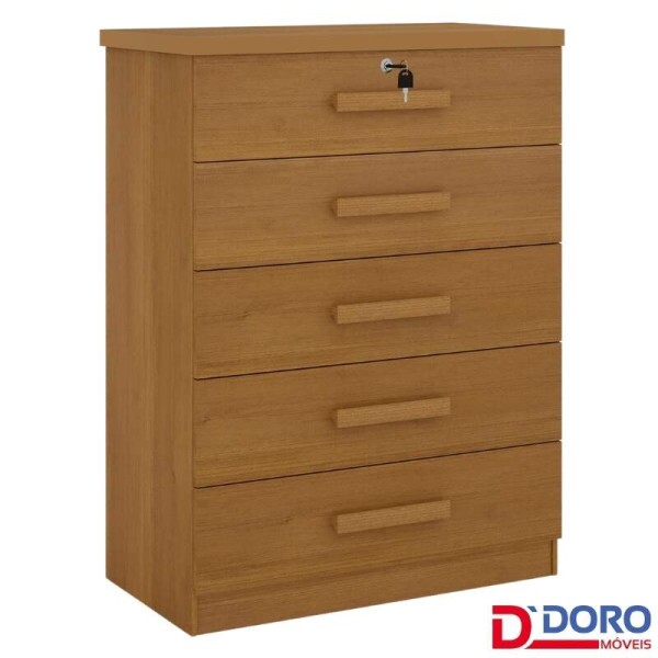 Cmoda Ipanema Cinamomo 5 Gavetas Larg. 0.85m - D Doro