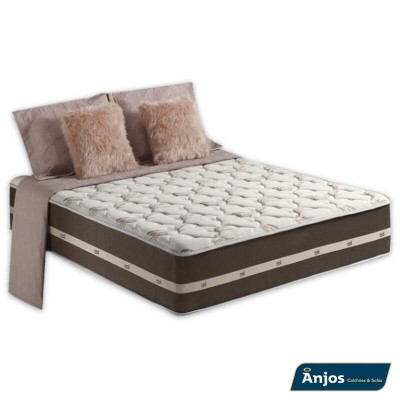 Colcho Casal Classic Marrom Molas Ensacadas 138x188x22 Anjos