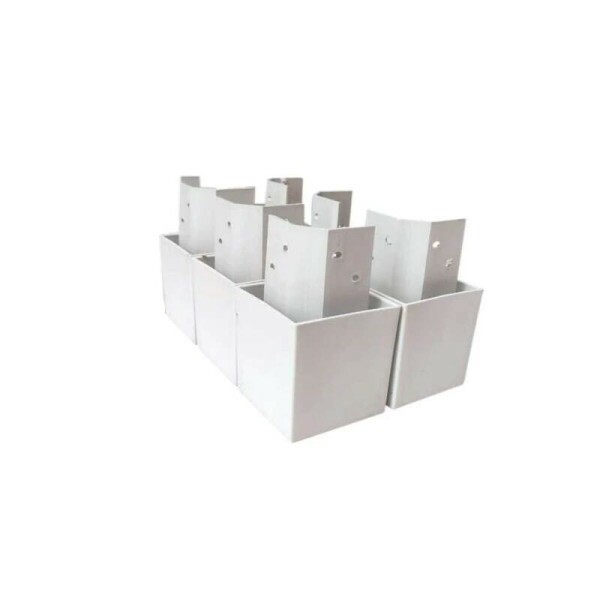 Kit 8 Ps Plstico Gold Branco - Carioca