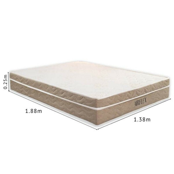 Colcho Casal Airflex 138x188x25 Molas Ensacadas - Bioflex