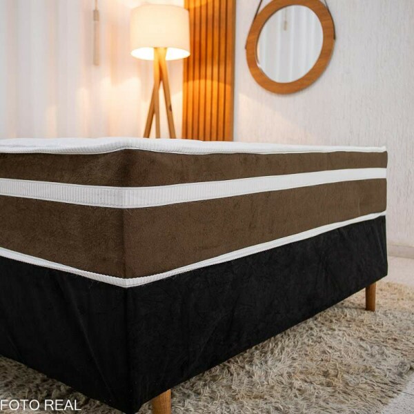 Cama Box Casal Spring 138x188x60 Molas Ensacadas - Bioflex