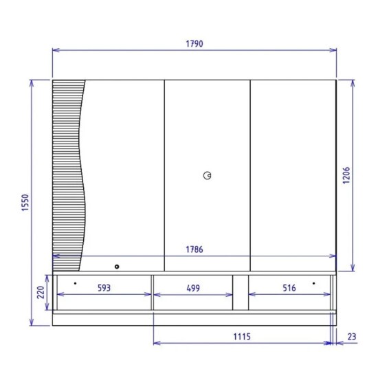 Home Suspenso 1,79m Egeu Off/Freij� para TV at� 65\" - Colibri