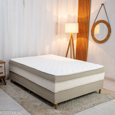 Cama Box Casal Sonho Bom Premium Ortopdica D33 138x188x62 - Nosso Sonho | Suporta at 250kg