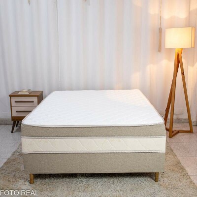 Cama Box Casal Sonho Bom Premium Ortopdica D33 138x188x62 - Nosso Sonho | Suporta at 250kg