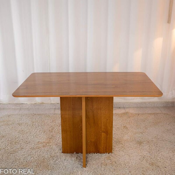 Mesa de Jantar Salina Tampo Londres 120x80 Cinamomo - Cel Mveis