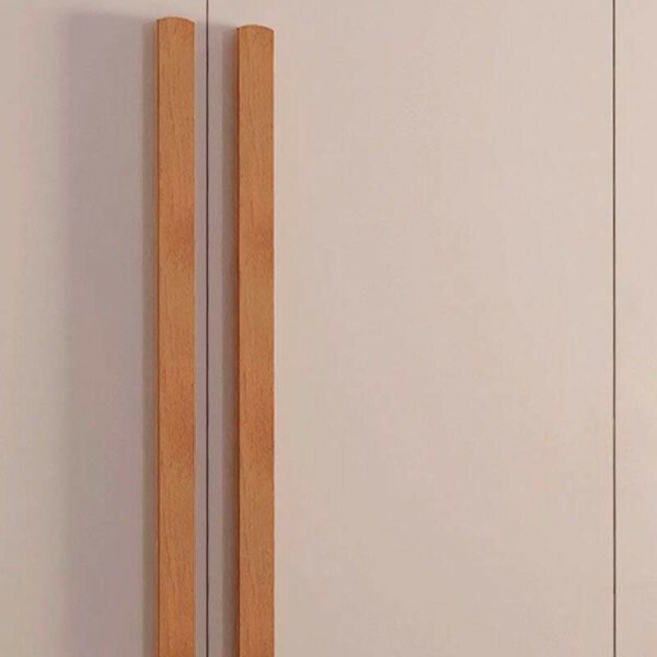 Guarda-roupa Imprio Nature/Off 4 Portas 3 Gavetas Larg. 1.80m 100% MDF Rufato