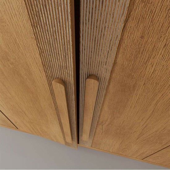 Guarda-roupa Casal Lucca Premium Nature 6 Portas 6 Gavetas Larg. 2.73m 100% MDF Rufato