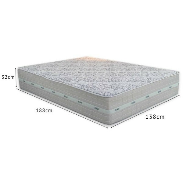 Colcho Casal Carbon Molas Ensacadas 138x188x32 - Anjos | Suporta at 240kg