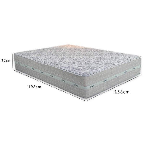 Colcho Queen Carbon Molas Ensacadas 158x198x32 - Anjos | Suporta at 240kg