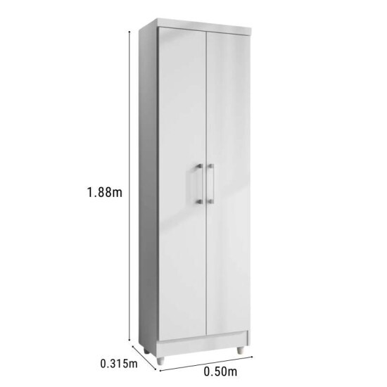 Arm�rio Multiuso Anna Branco Larg. 50cm - Rud Rack