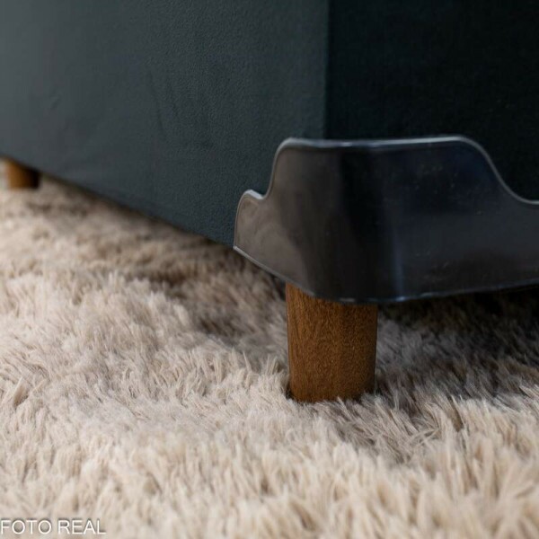 Box Ba Solt. Pop Veludo Preto Nature + Colcho Solt. Livina 88x188x25 D33 e Molas Ensacadas - Orthoside