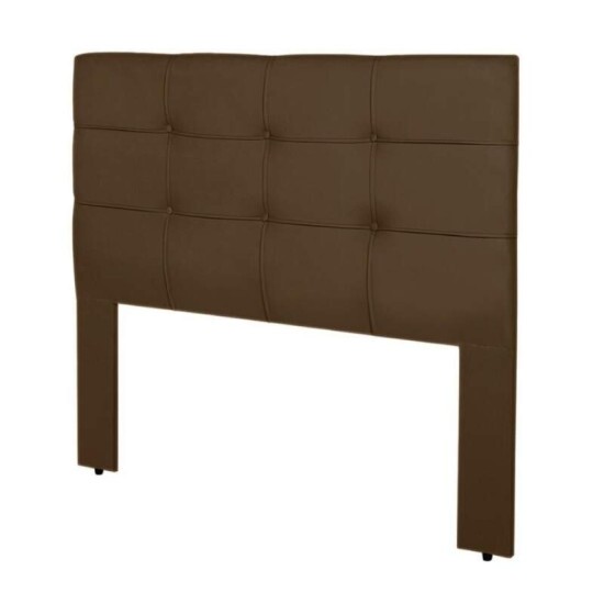 Cabeceira Cama Box Casal 1.40 Eslovnia Veludo Marrom