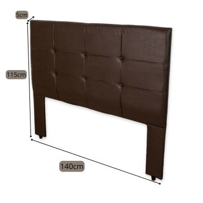 Cabeceira Cama Box Casal 1.40 Eslovnia Korino Marrom