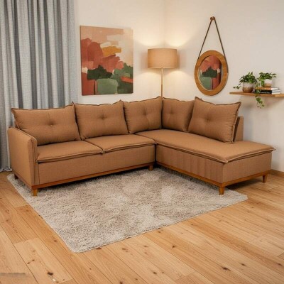 Sof de Canto Turquia Linho Terracota 29