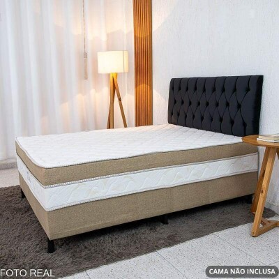 Painel Cabeceira Box Casal 1.40 Lavnia Veludo Preto