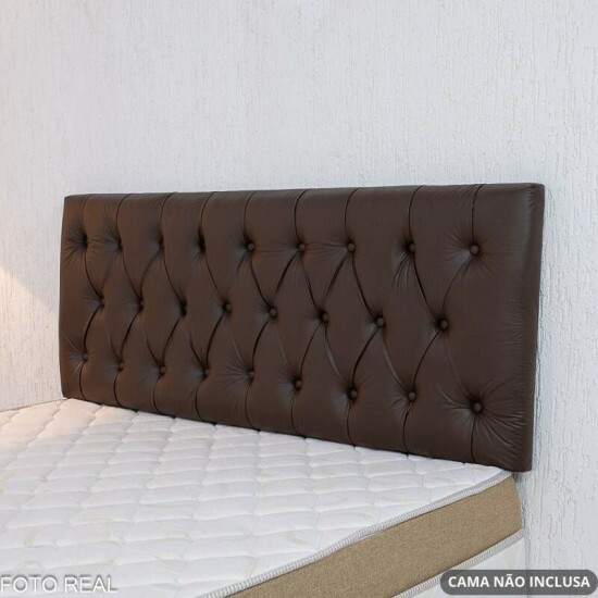 Painel Cabeceira Box Casal 1.40 Lavnia Korino Marrom