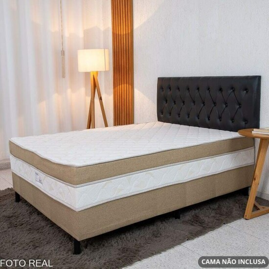 Painel Cabeceira Box Casal 1.40 Lavnia Korino Preto