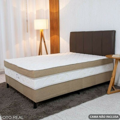 Painel Cabeceira Box Casal 1.40 Roma Korino Marrom