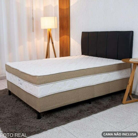 Painel Cabeceira Box Casal 1.40 Roma Korino Preto