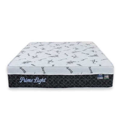 Colcho Casal Prime Light Preto 138x188x26 Molas Ensacadas Orthoprime | Suporta at 240kg