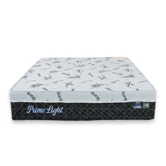 Colcho Casal Prime Light Preto 138x188x26 Molas Ensacadas Orthoprime | Suporta at 240kg