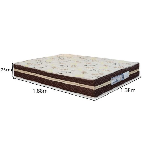 Colcho Casal Livina Molas Ensacadas 138x188x25 Orthoside | Suporta at 220kg
