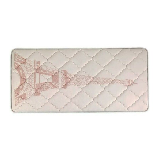 Colcho Solteiro Eiffel Molas Superlastic Rosa 188x88x26 Anjos
