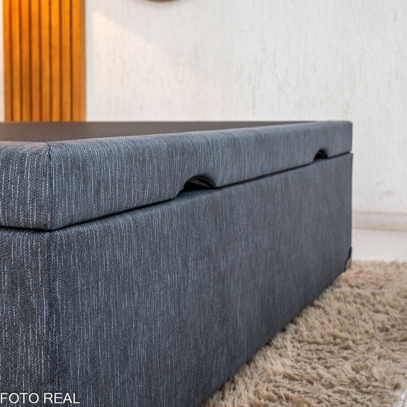 Base Box Baú Casal Prime Confort - Conforto e Estilo em Linho | Ruffer